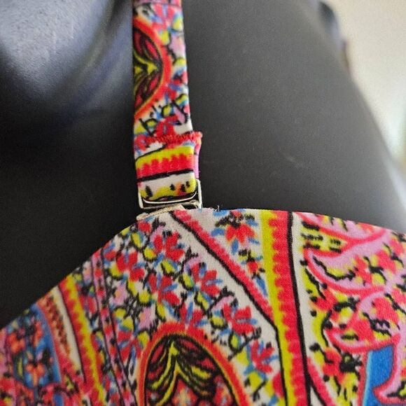 NWOT Echo Paisley Slimming One-Piece Swimsuit - Picture 3 of 11